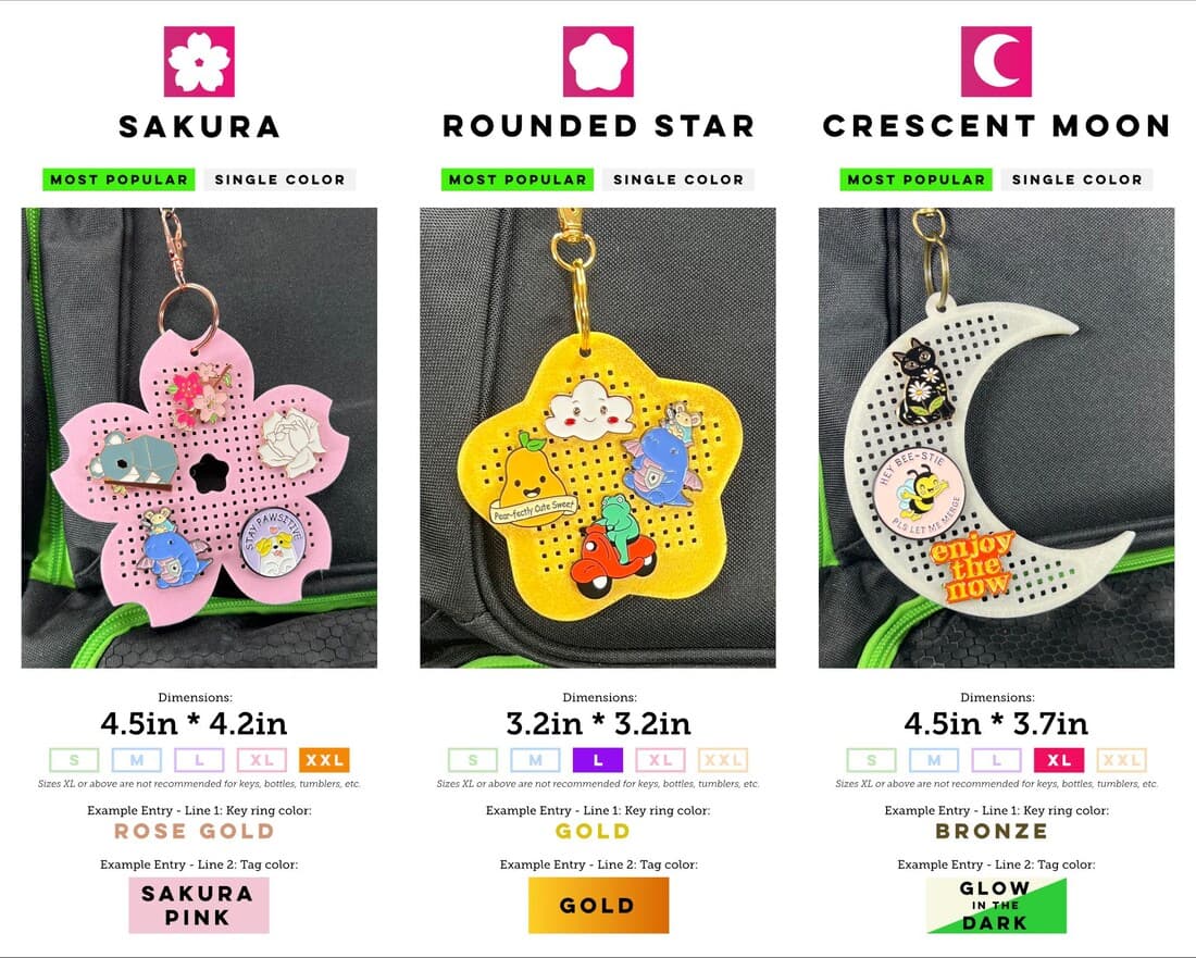 Custom Pin Display Keychain — photo 4