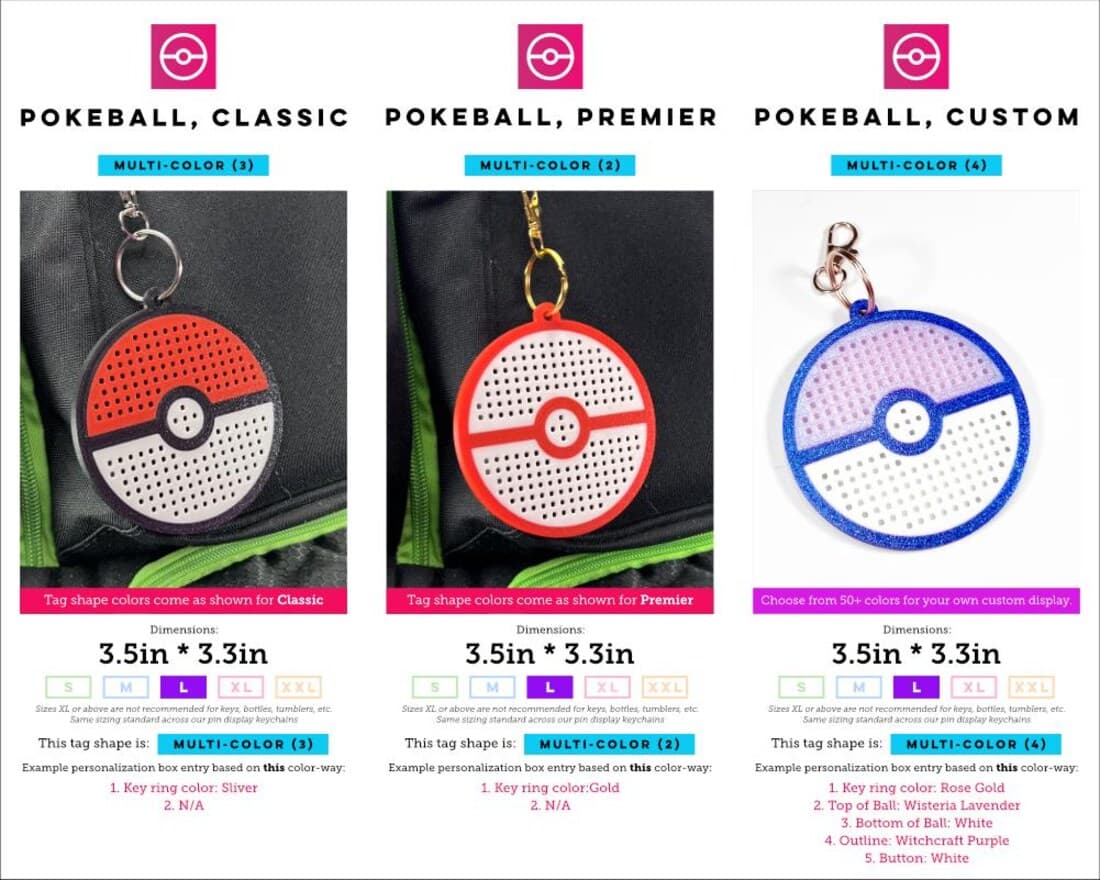 Poké Ball Pin Display Keychain, photo 6